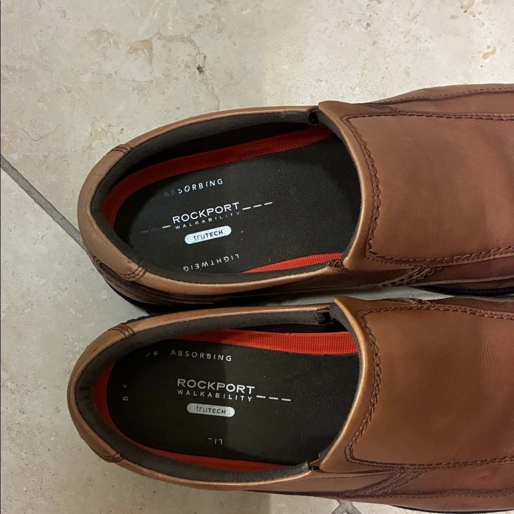 Rockport Tan Leather Men’s Loafers Sz 101/2